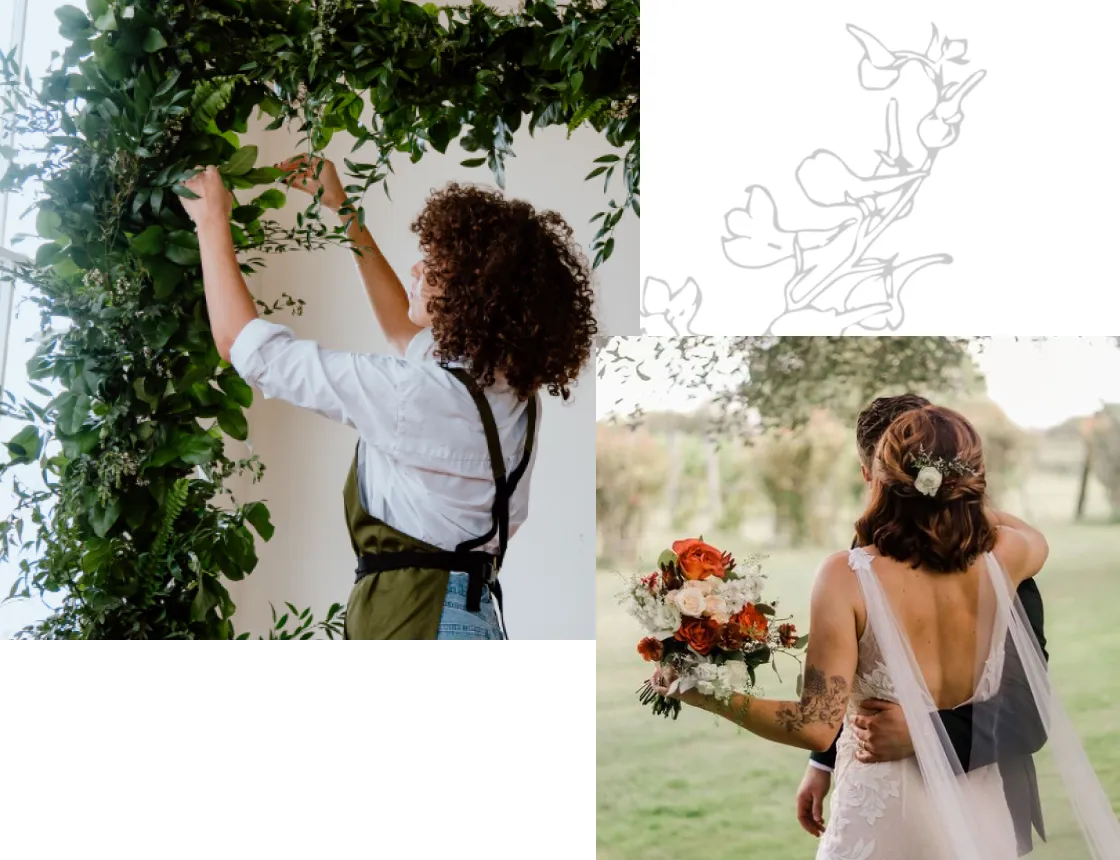 affordable custom wedding florist -poppy difference - main image