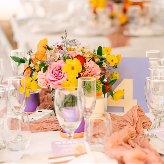 Poppy Flowers: Bohemian Rhapsody wedding centerpiece flower arrangements 