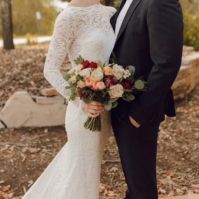 Poppy's Vintage Themed floral arrangements for wedding
