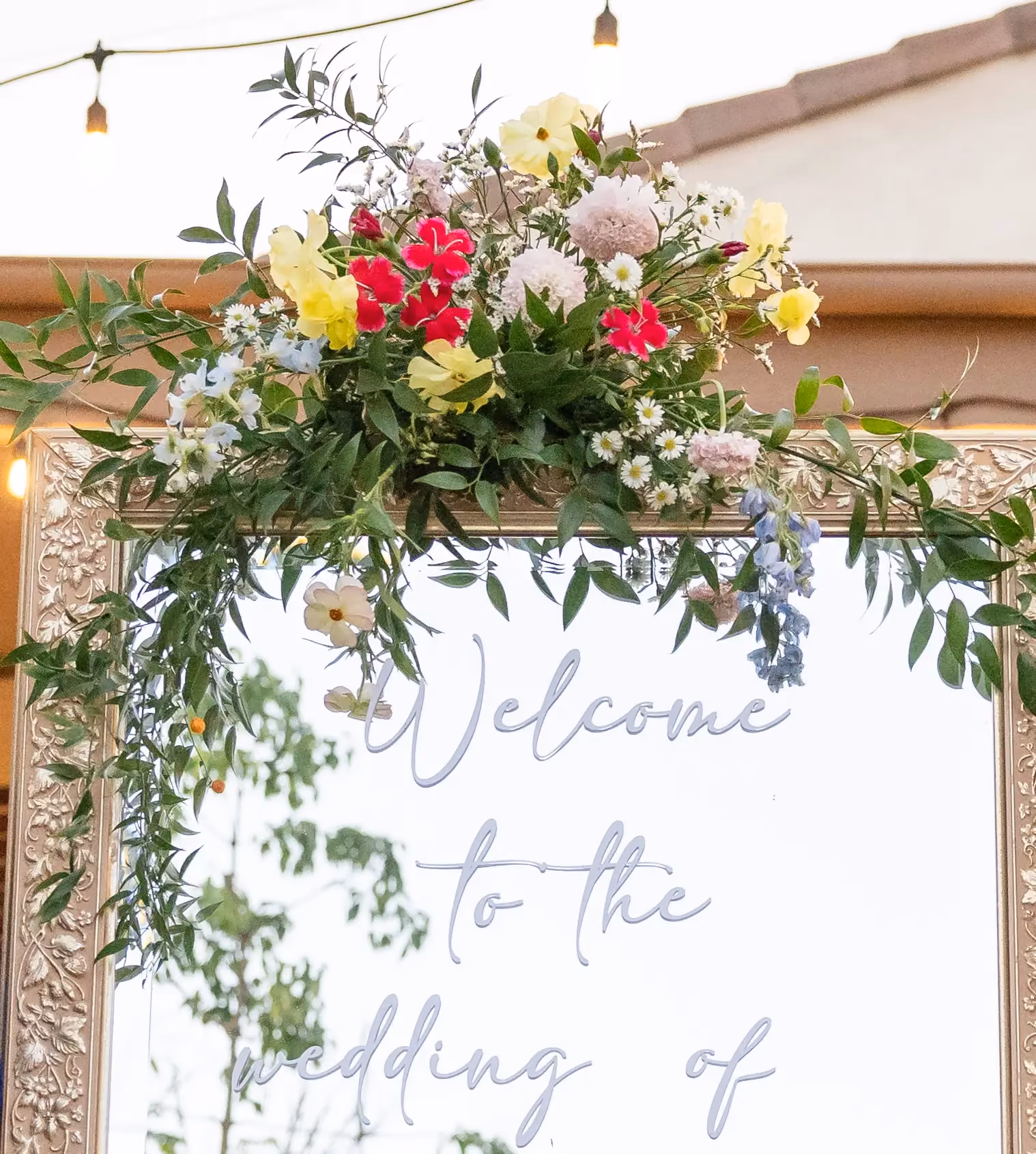 Welcome Sign Florals