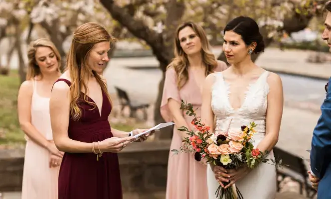 Real Poppy wedding — Caroline + Chris