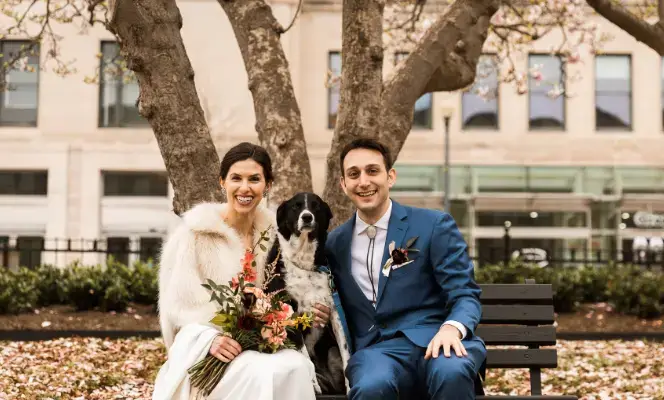 Real Poppy wedding — Caroline + Chris