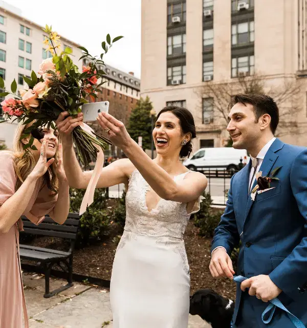 Real Poppy wedding — Caroline + Chris