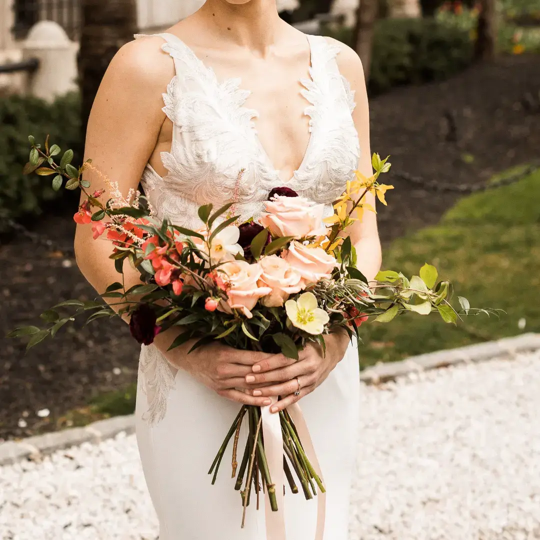 Real Poppy wedding — Caroline + Chris