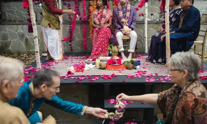 Real Poppy wedding — Anuja + Rob