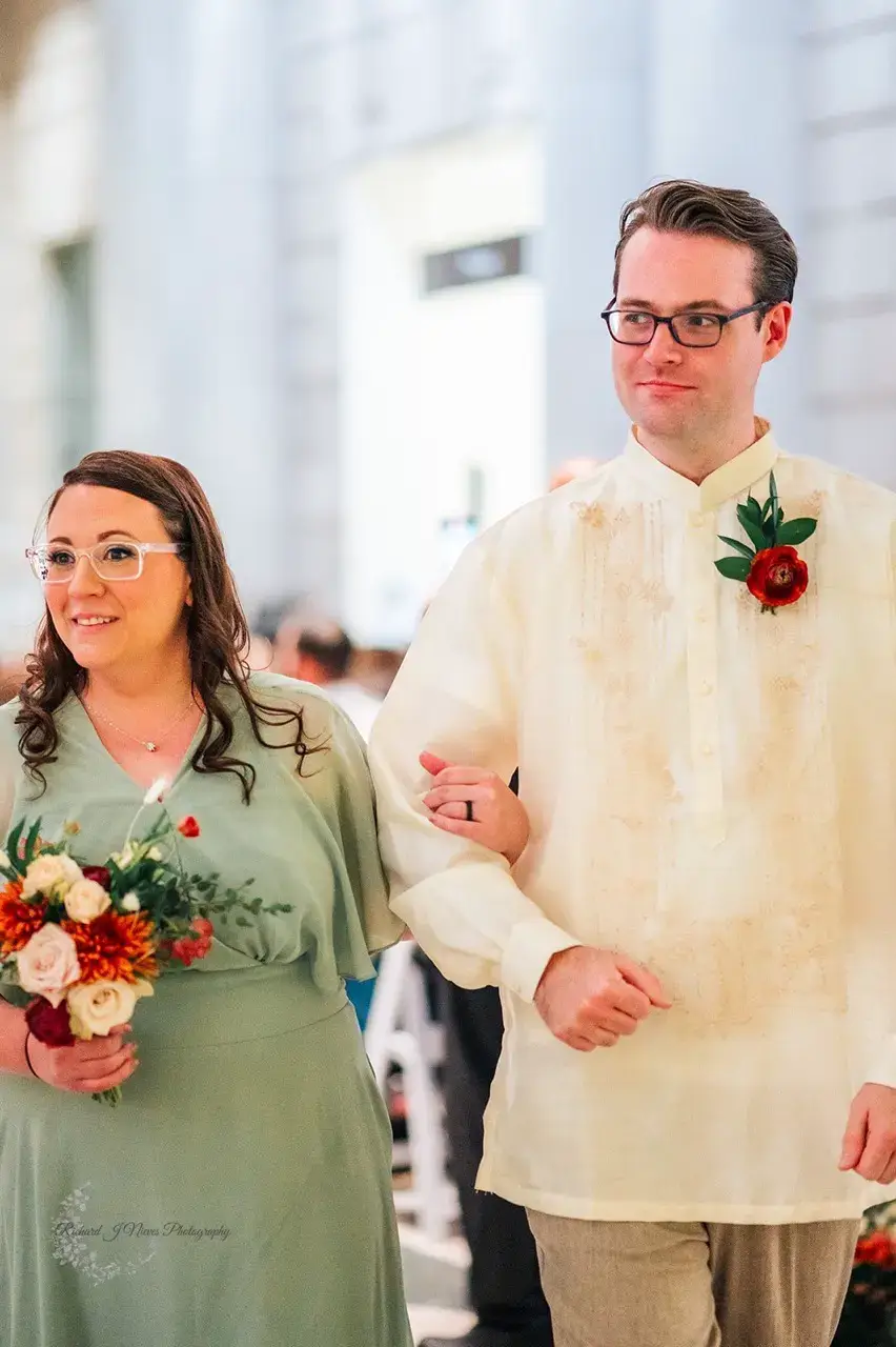 Real Poppy wedding — Amanda + Rich at Free Library of Philadelphia