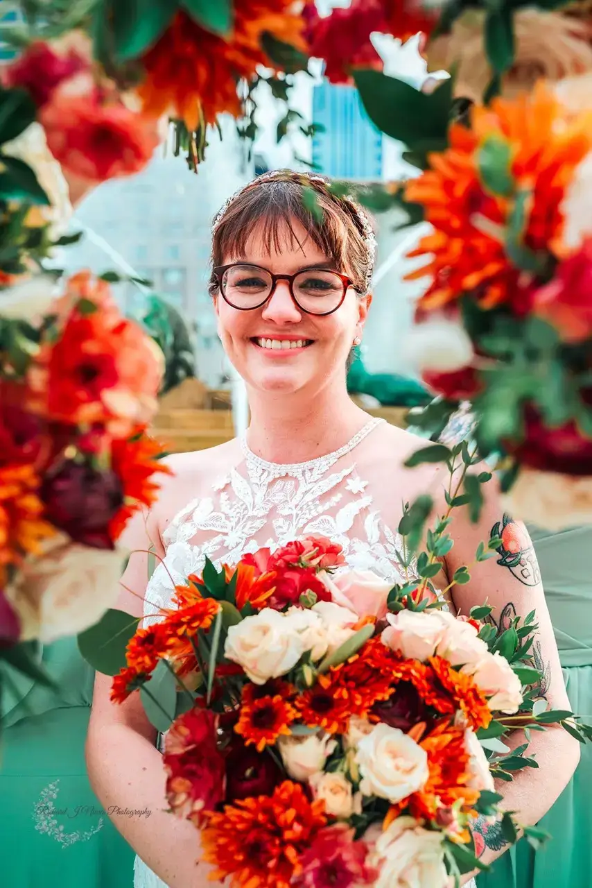 Real Poppy wedding — Amanda + Rich at Free Library of Philadelphia