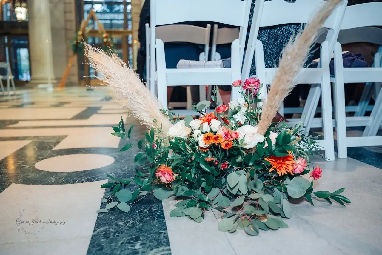 Real Poppy wedding — Amanda + Rich at Free Library of Philadelphia
