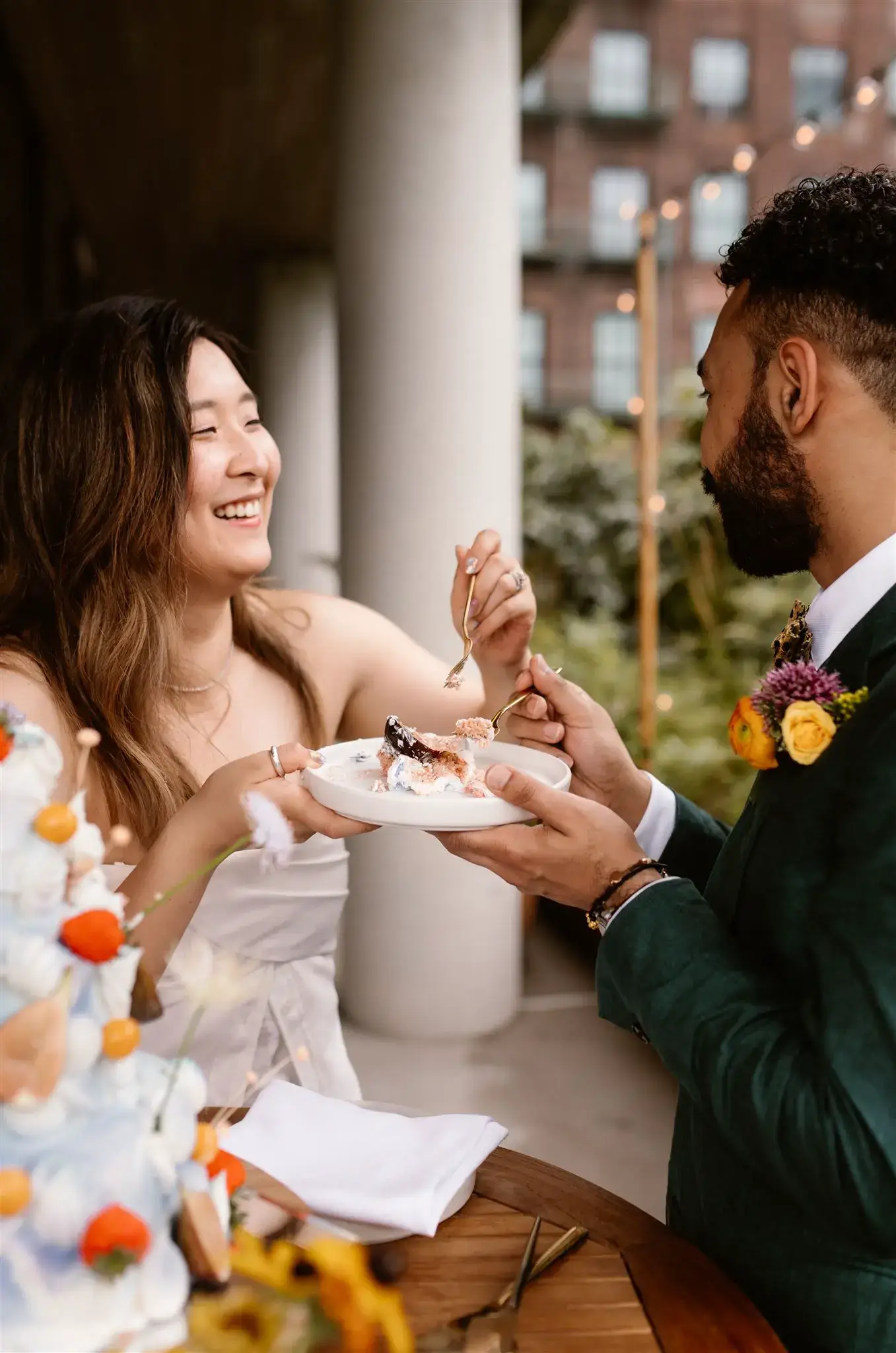 Real Poppy wedding — Jonathan + Fallon at The Brooklyn Botanical & Celestines