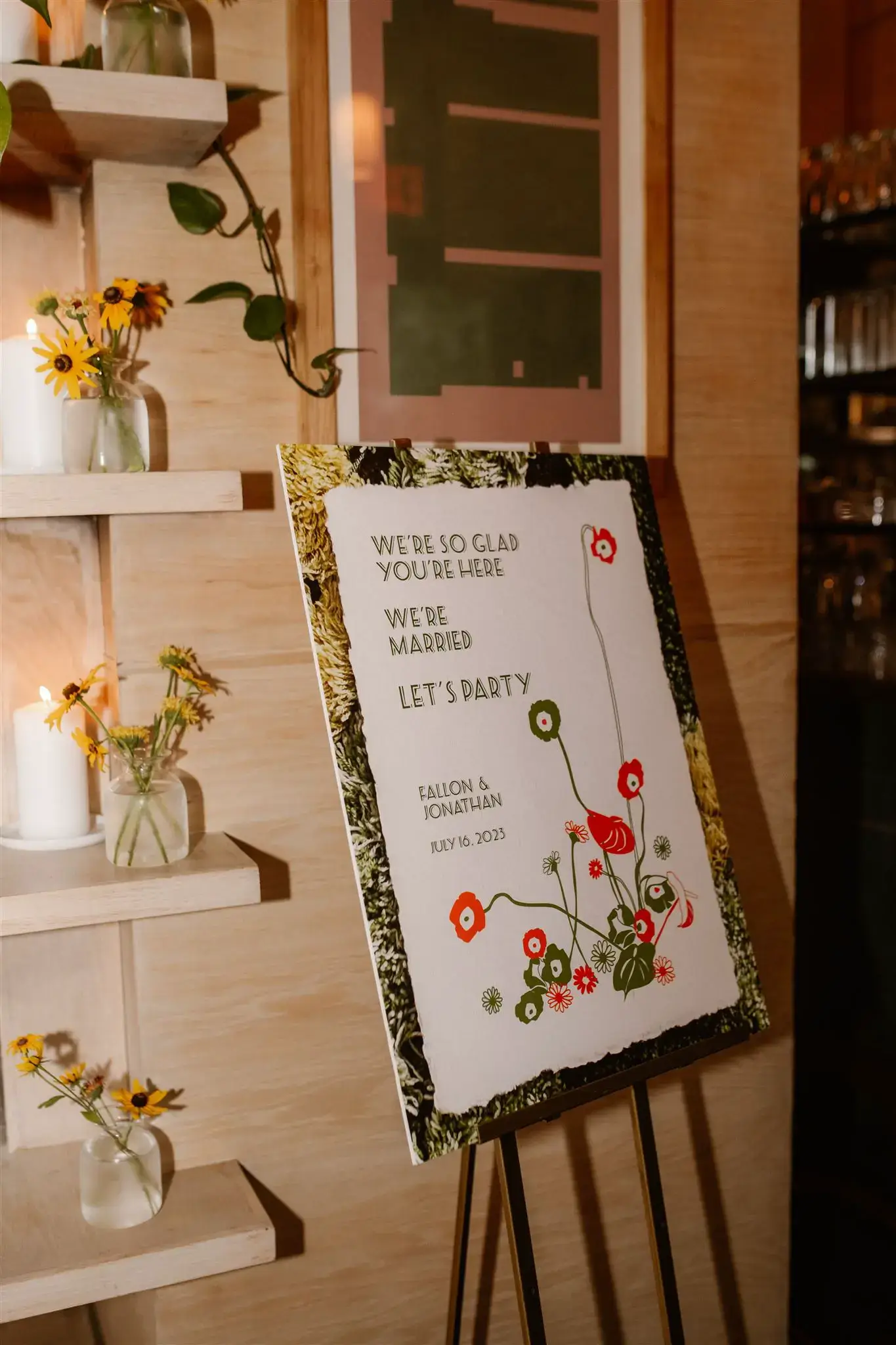 Real Poppy wedding — Jonathan + Fallon at The Brooklyn Botanical & Celestines