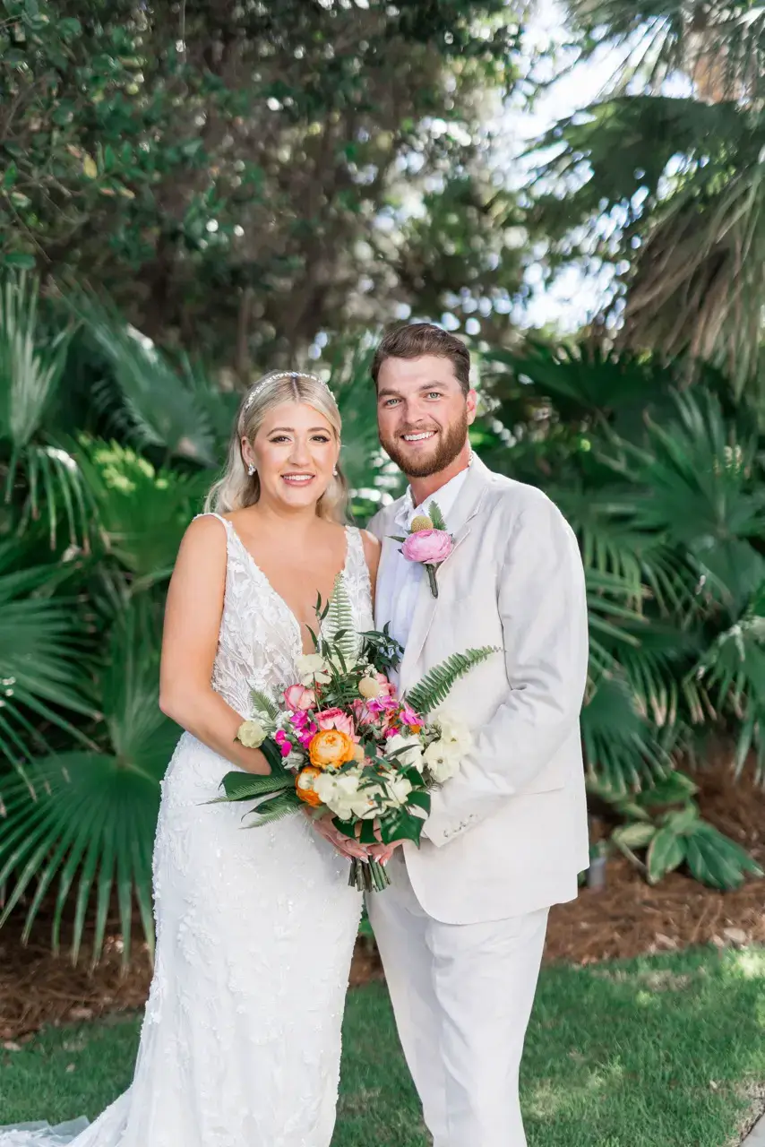 Real Poppy wedding — Rachel + Tim at Beach house resort