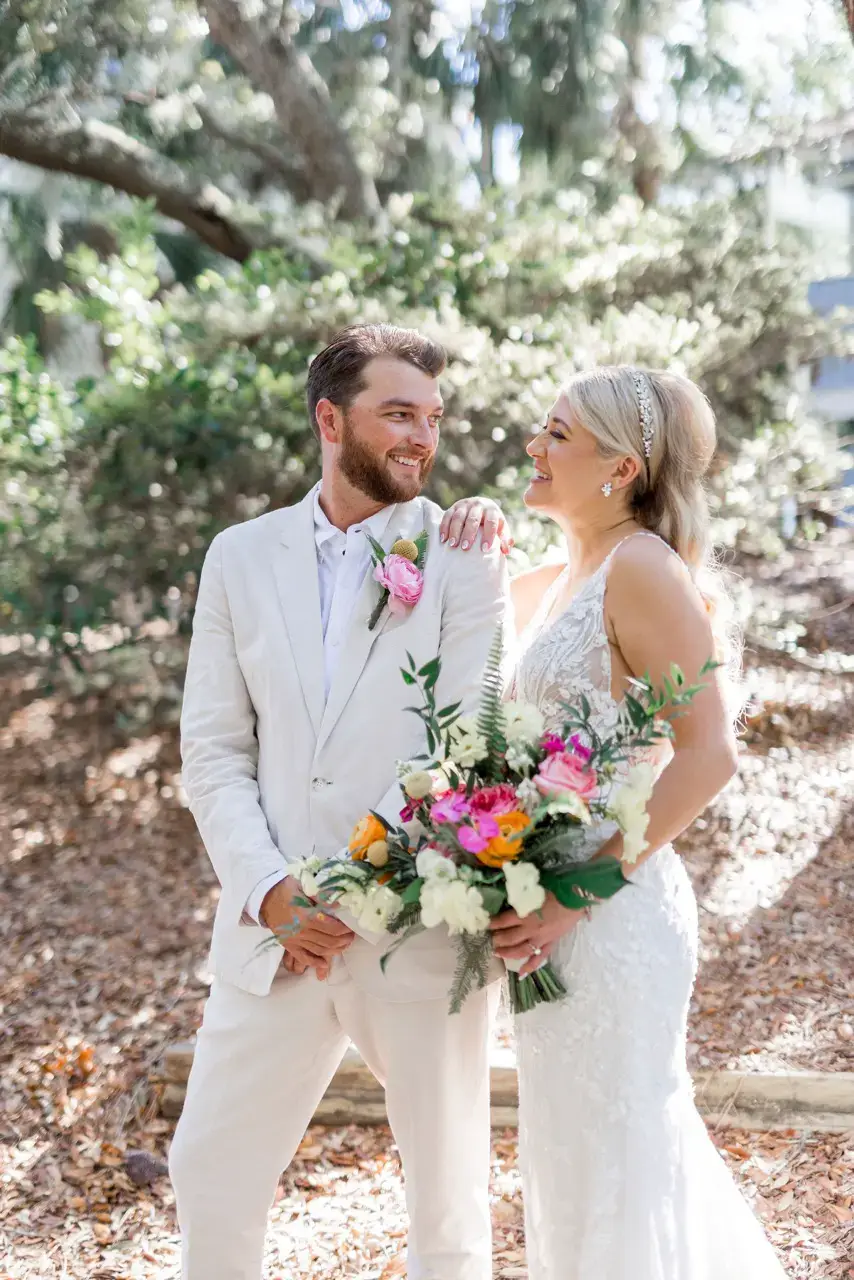 Real Poppy wedding — Rachel + Tim at Beach house resort