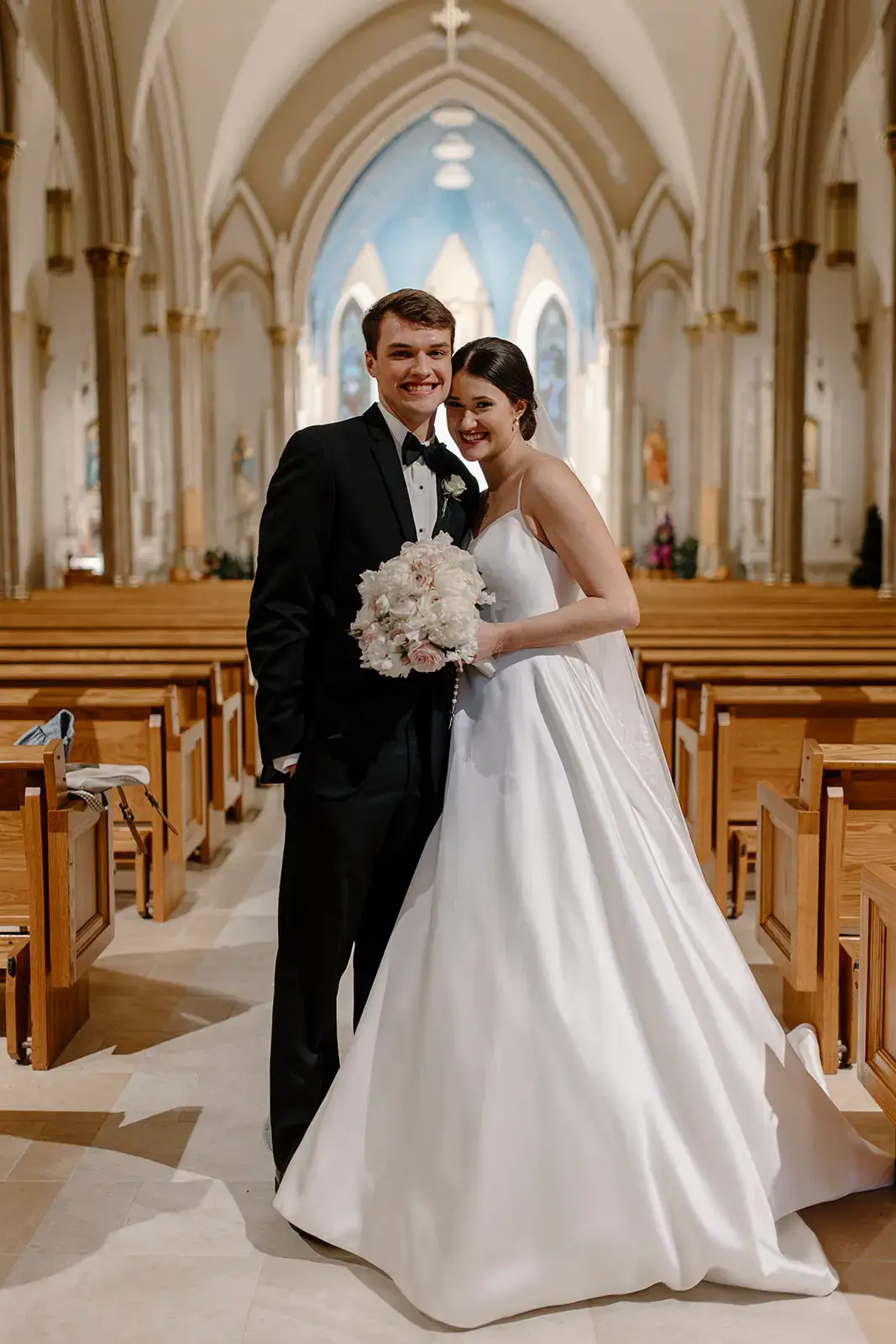 Real Poppy wedding — Julia + Sam at Holy Childhood of Jesus Catholic Church
