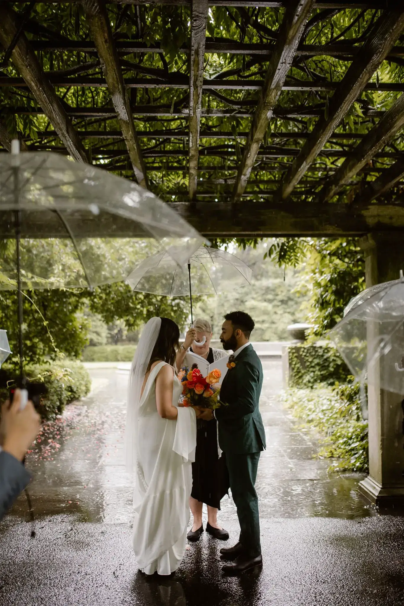 Real Poppy wedding — Jonathan + Fallon at The Brooklyn Botanical & Celestines