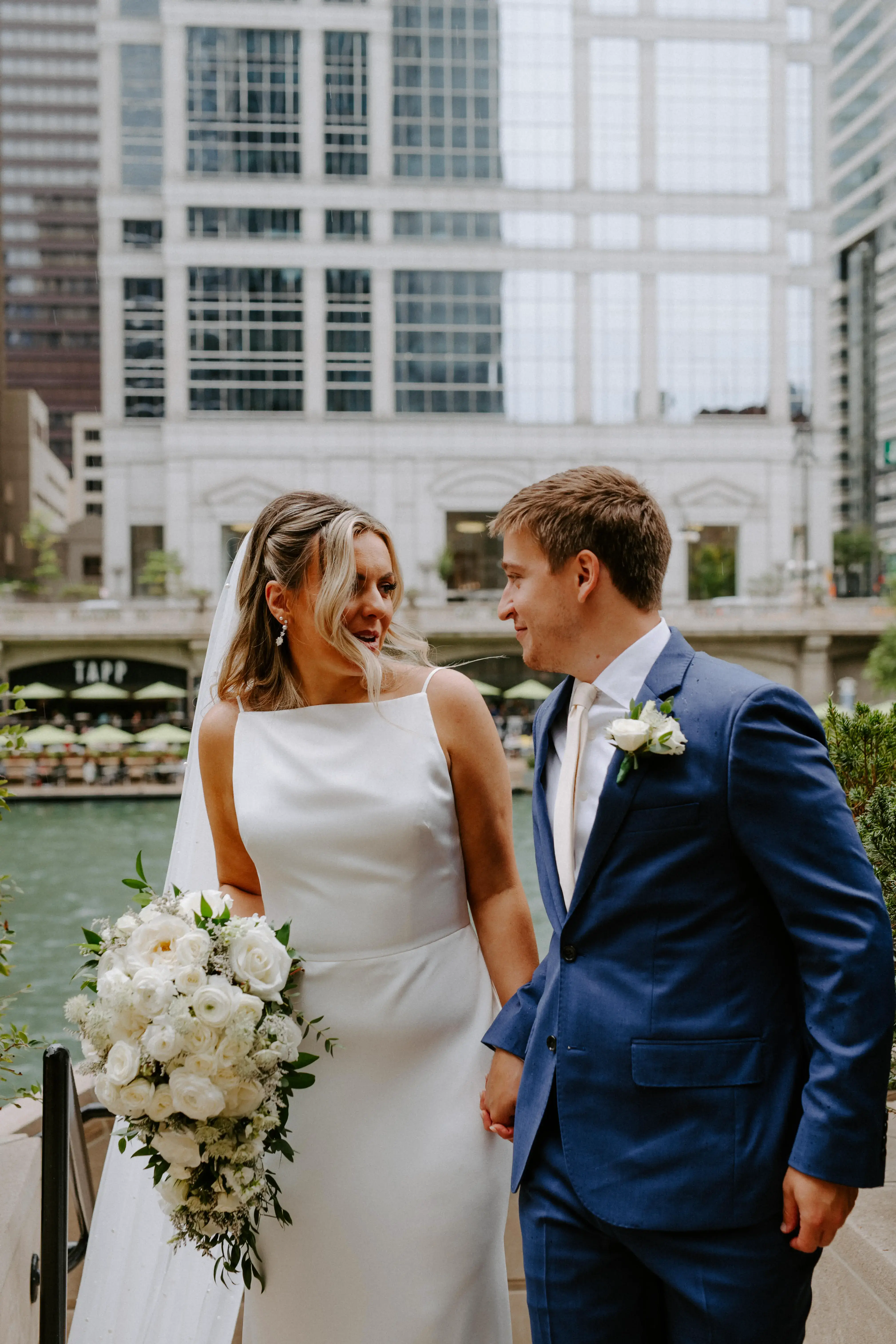 Real Poppy wedding — Natalie + Matthew at The Westin Chicago River North