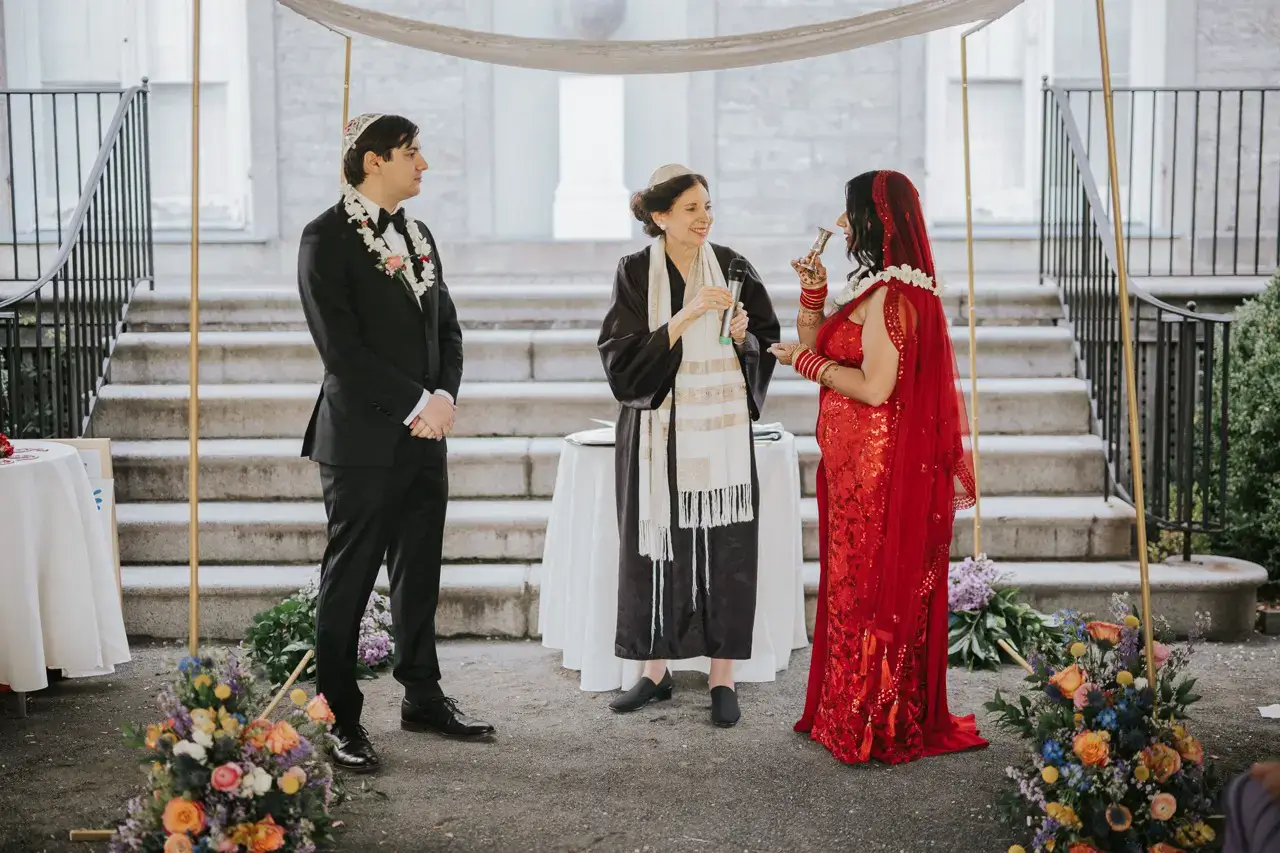 Real Poppy wedding — Kriti + Daniel at Bartow-Pell Mansion Museum