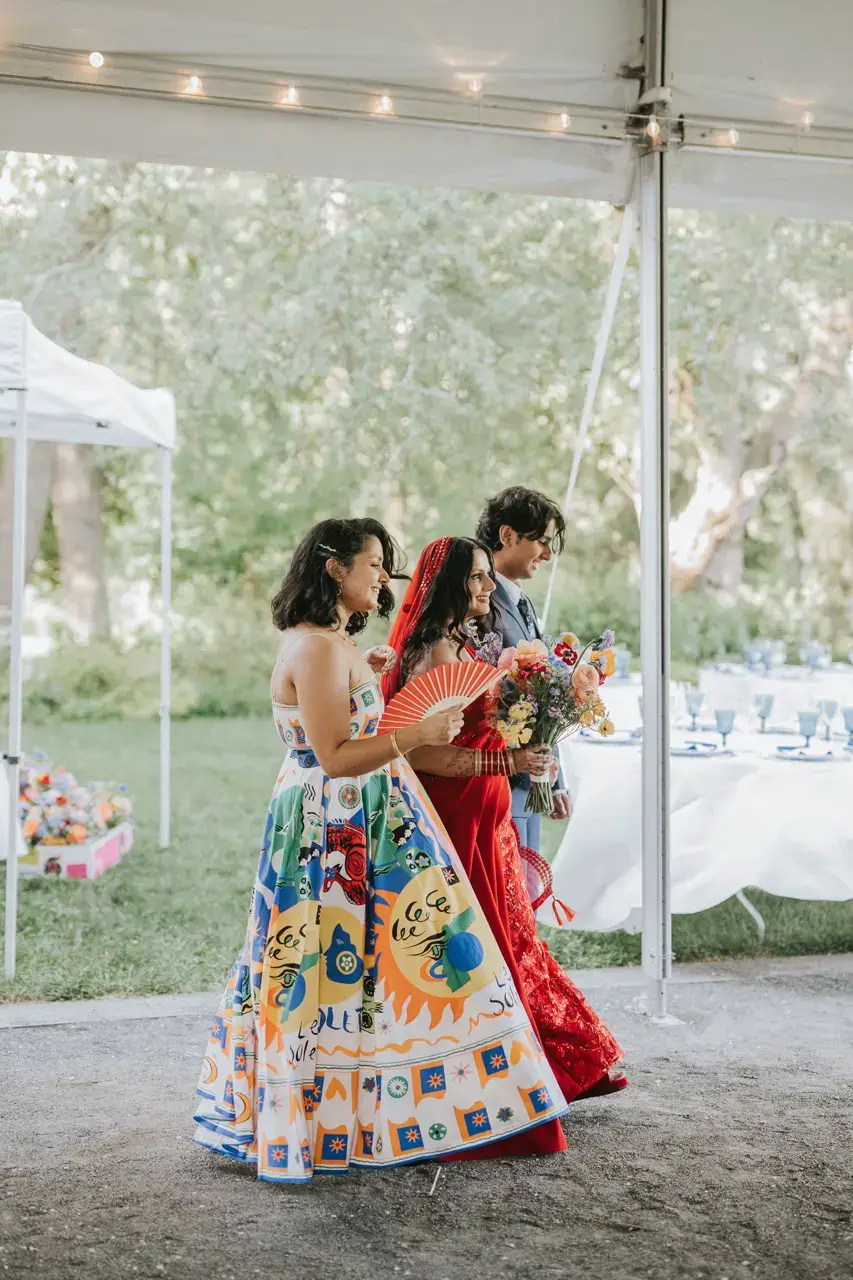 Real Poppy wedding — Kriti + Daniel at Bartow-Pell Mansion Museum