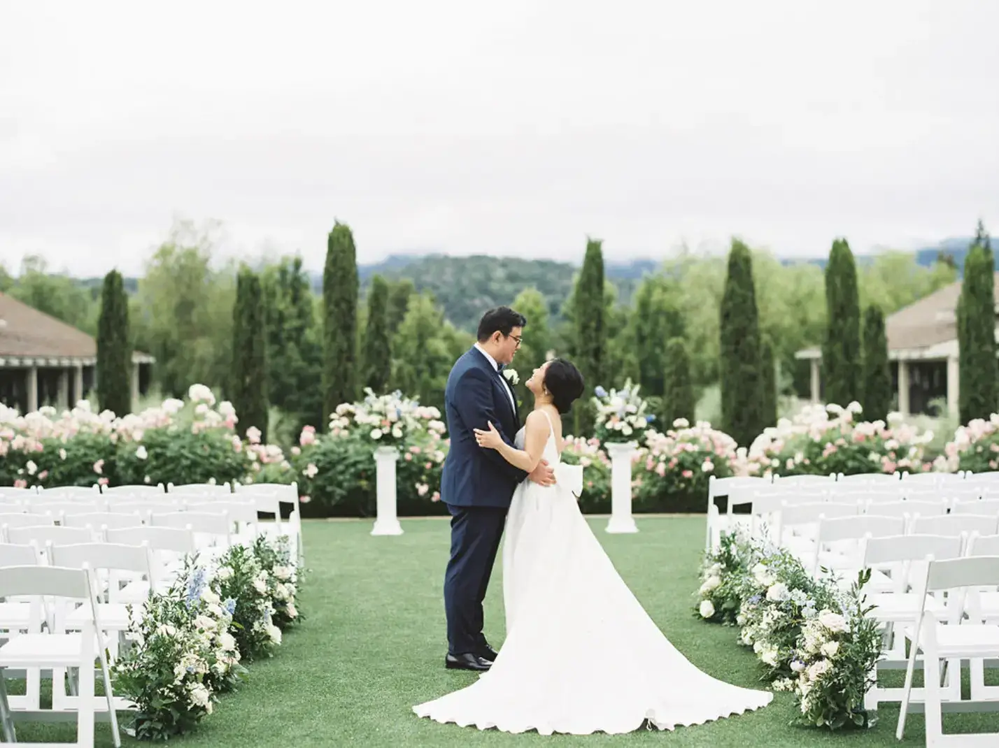 Real Poppy wedding — Cathina + Kevin at Rosewood Sand Hill