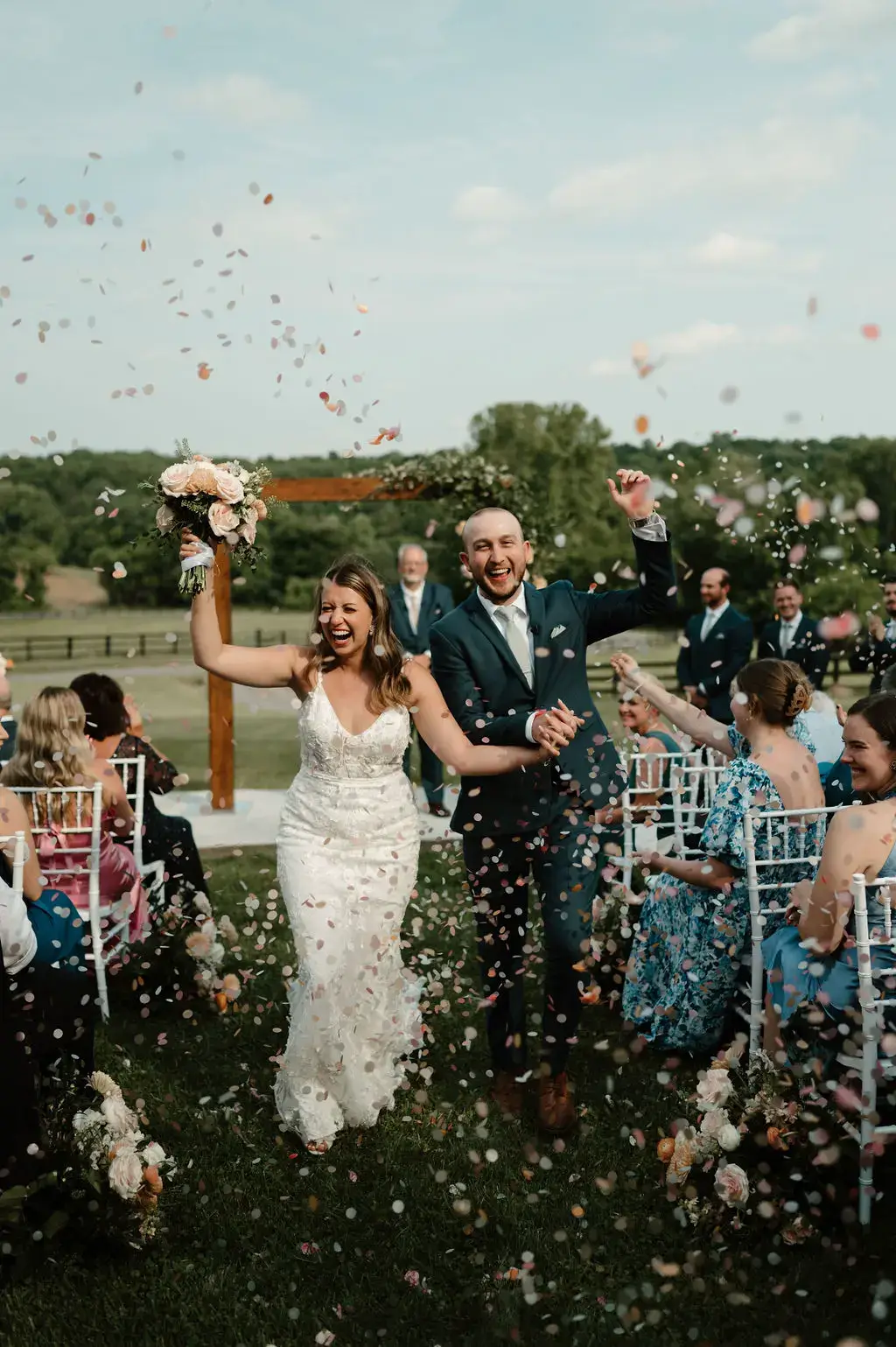 Real Poppy wedding — Maddie + Chris at Rixey Manor