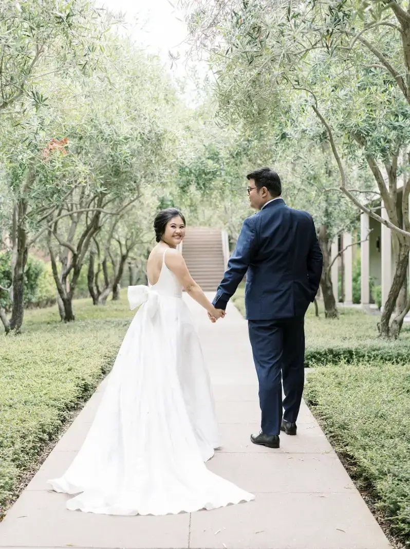 Real Poppy wedding — Cathina + Kevin at Rosewood Sand Hill