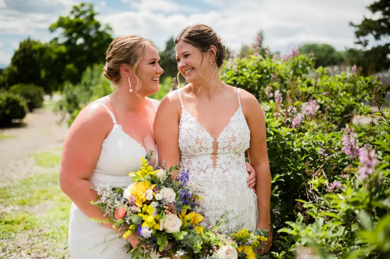 Real Poppy wedding — Abbie + Natalie at Upper Larimer