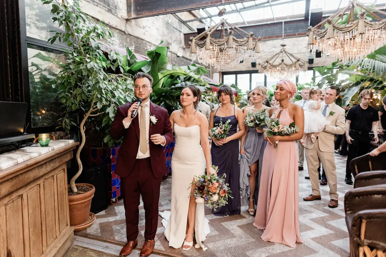 Real Poppy wedding — MK + Michael at Beatnik on the River