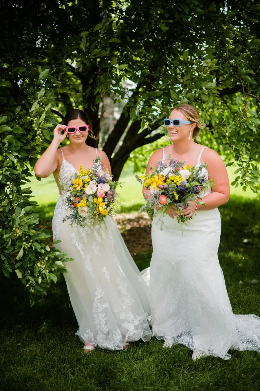 Real Poppy wedding — Abbie + Natalie at Upper Larimer