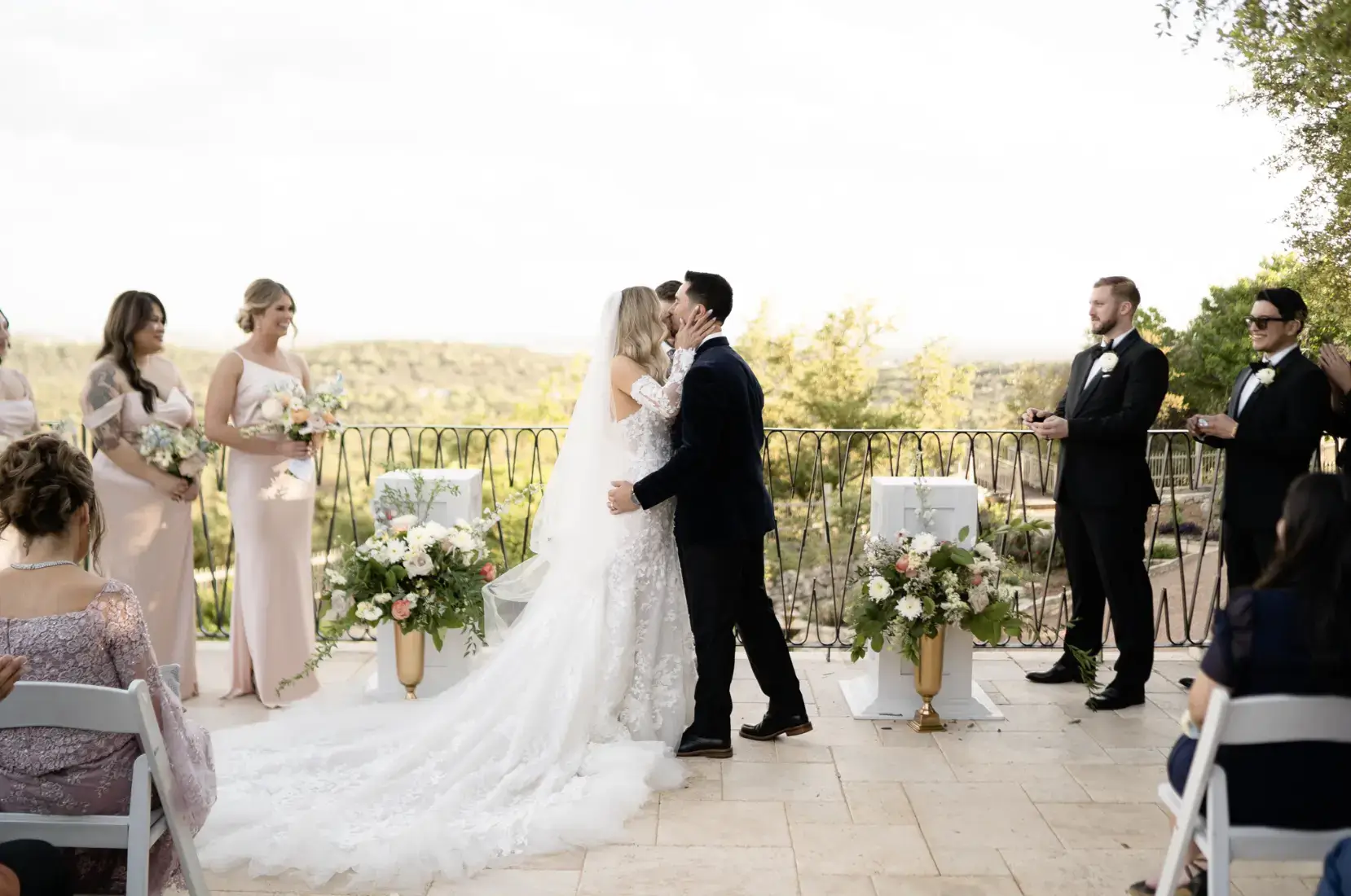 Real Poppy wedding — Klaudia + Angel at Villa Antonia