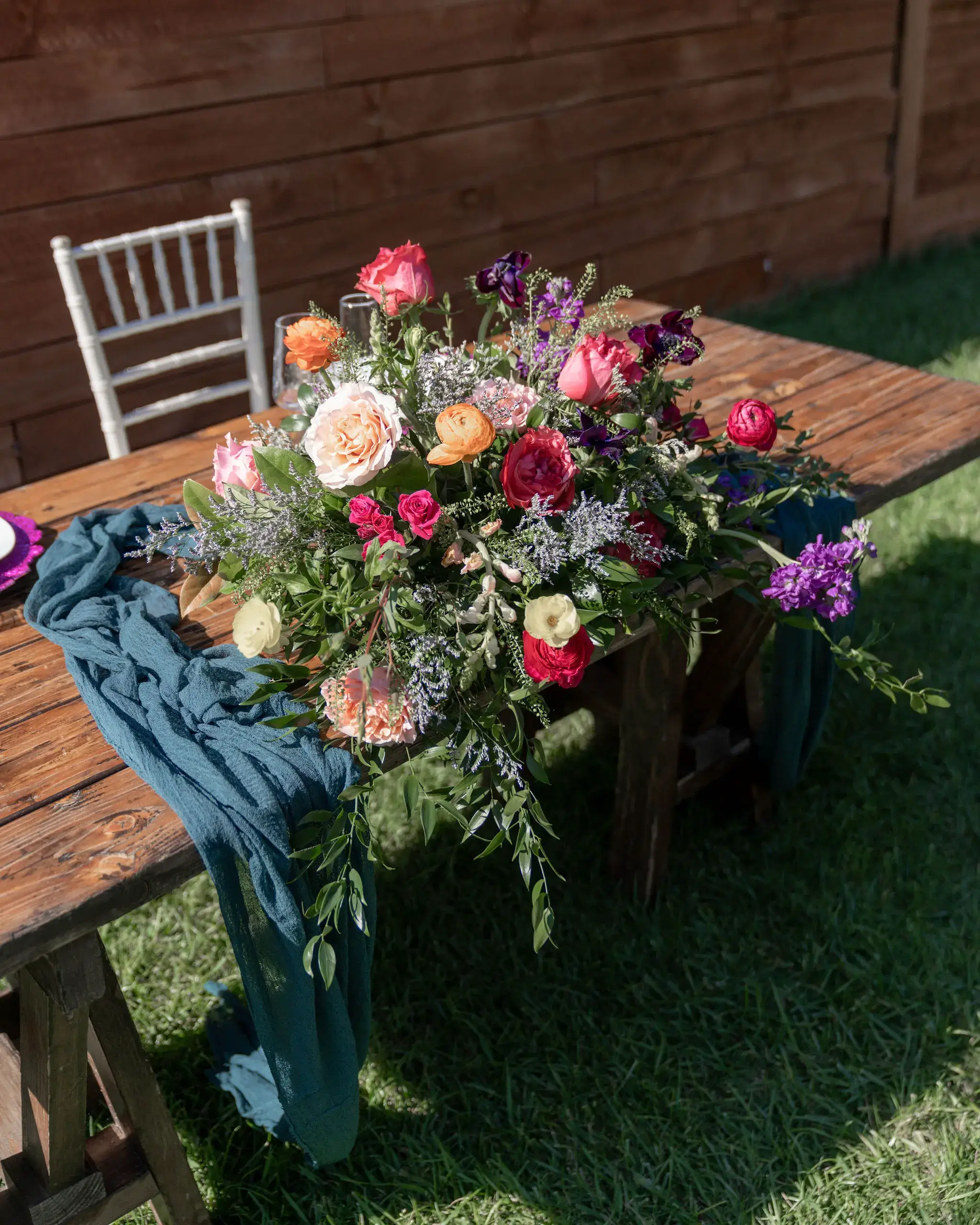 Real Poppy wedding — Chamille + Ryan at Outdoors