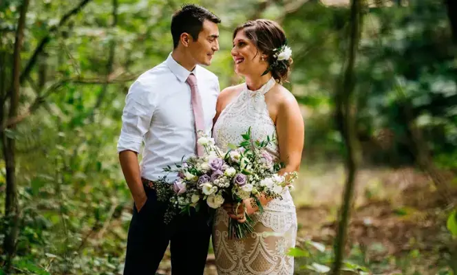 Real Poppy wedding — Michelle + Sean