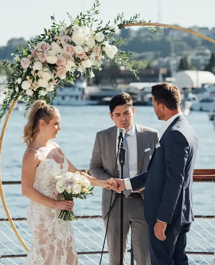 Real Poppy wedding — Becca + Dominic at MV Skansonia