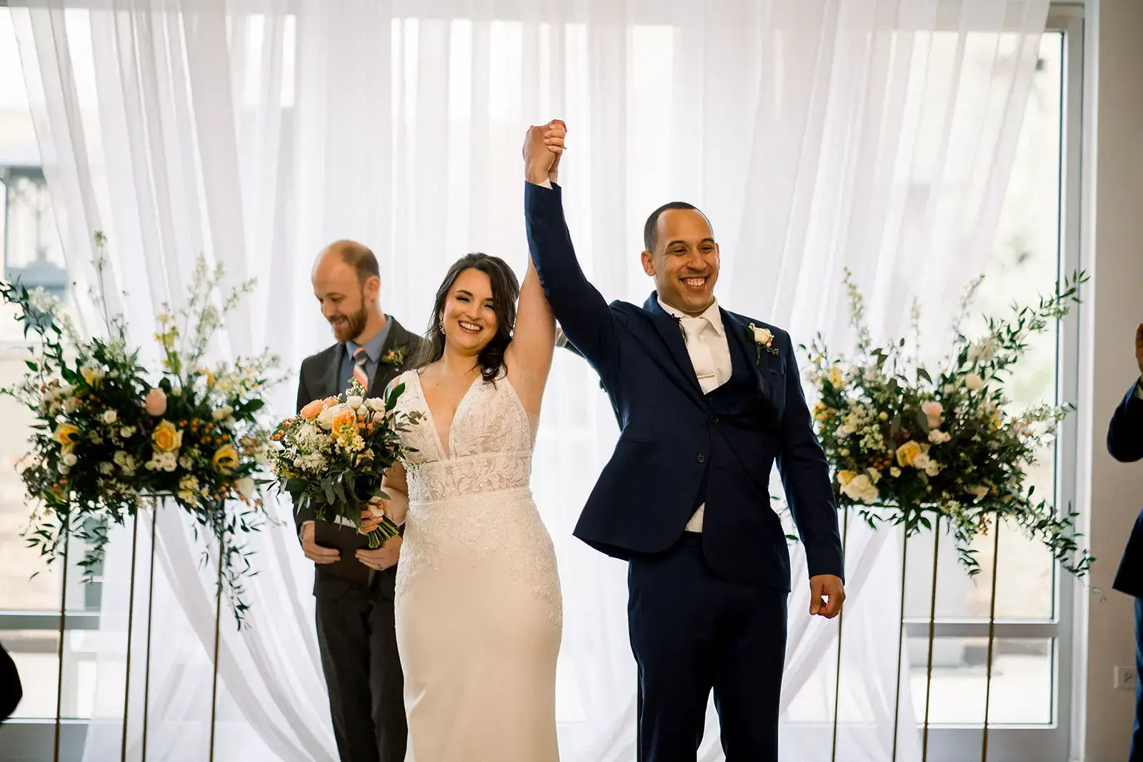 Real Poppy wedding — Laura + Adrian at Metropolis Ballroom