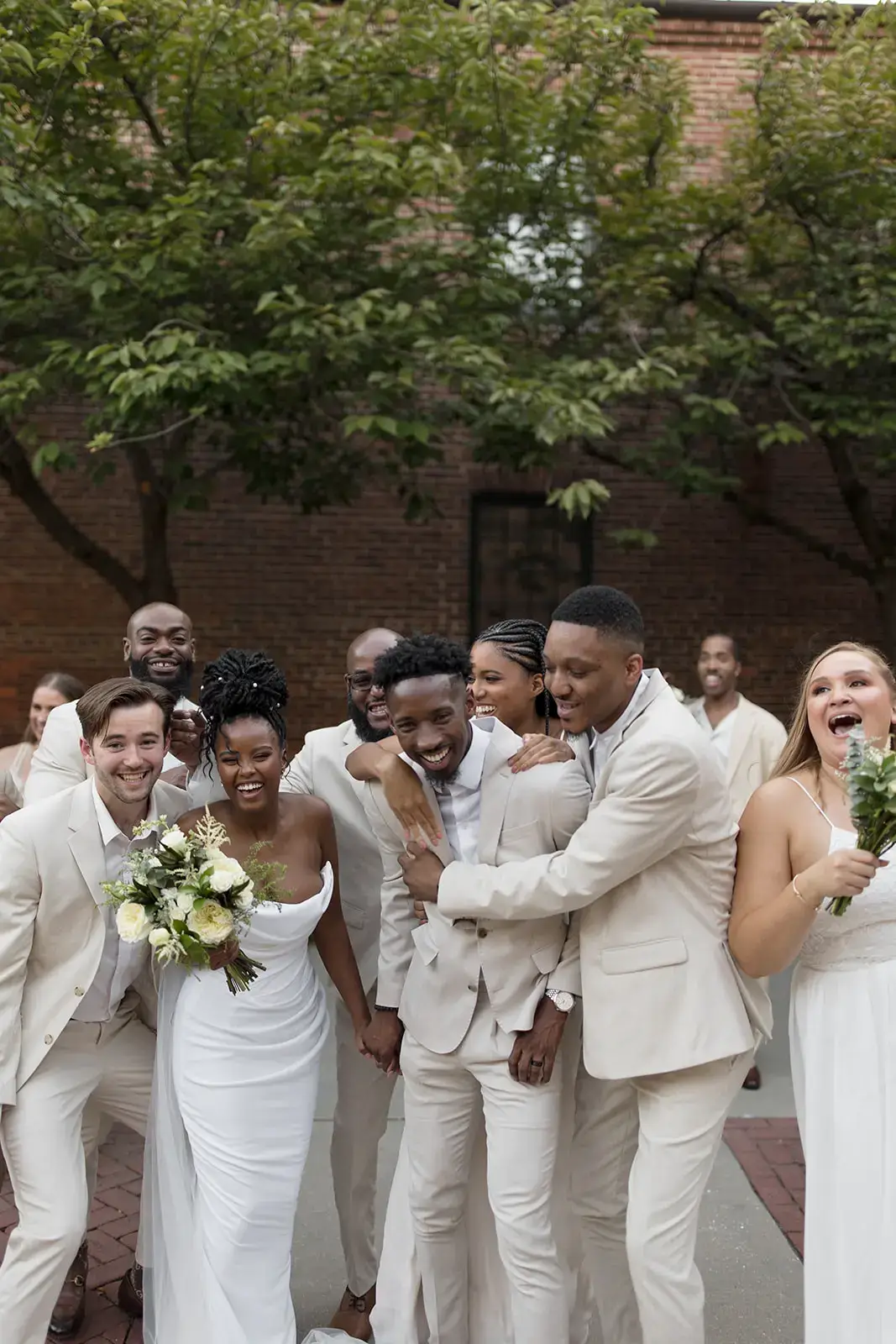 Real Poppy wedding — Glory + Terrance at Mt. Washington Mill Dye House
