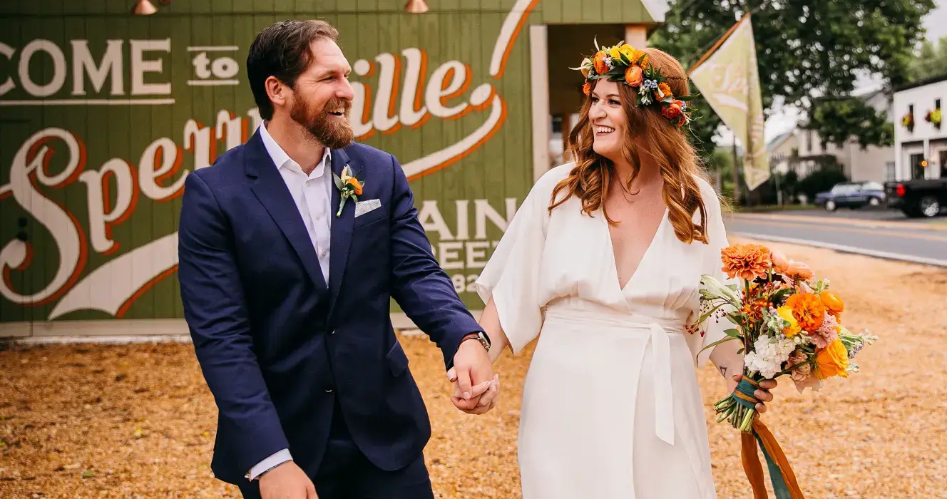 Real Poppy wedding — Stephanie + Zach