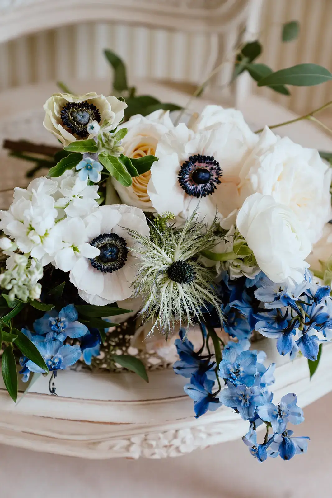 Real Poppy wedding — Blue Porcelain at Great Marsh Estate
