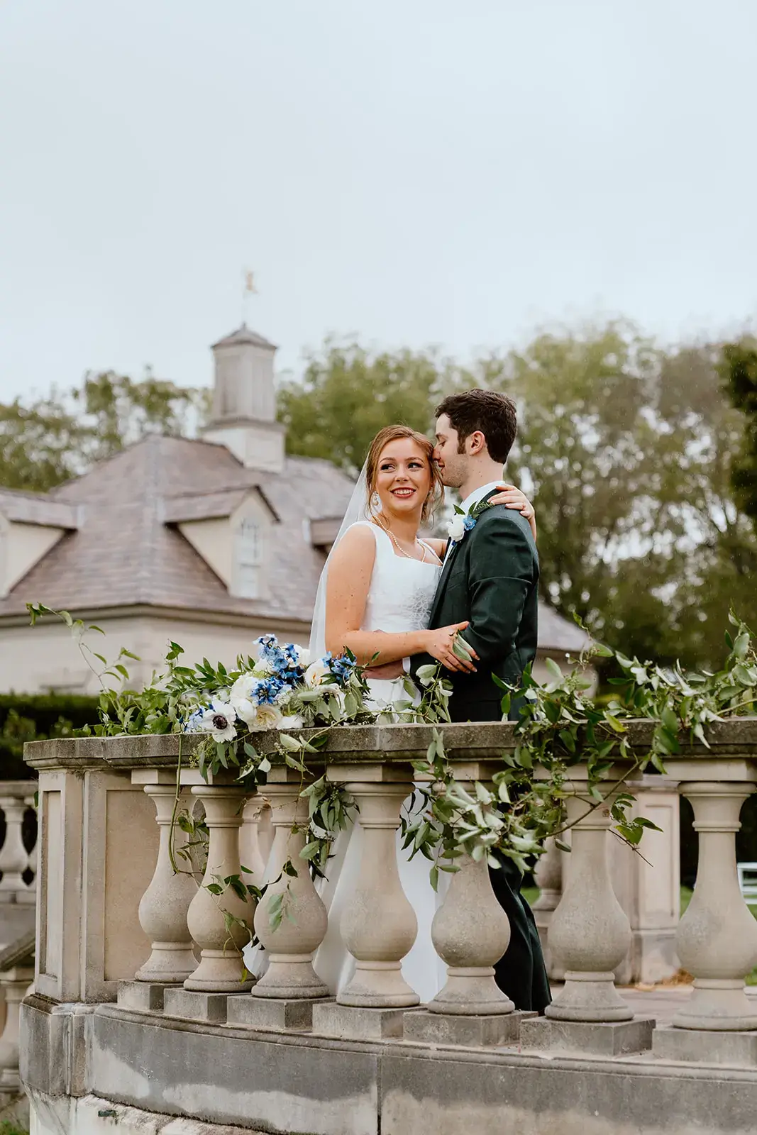 Real Poppy wedding — Blue Porcelain at Great Marsh Estate