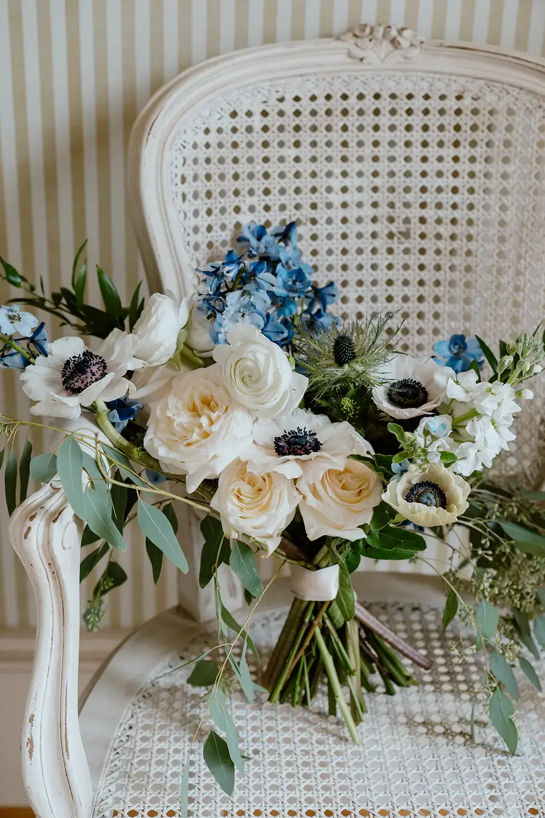 Real Poppy wedding — Blue Porcelain at Great Marsh Estate