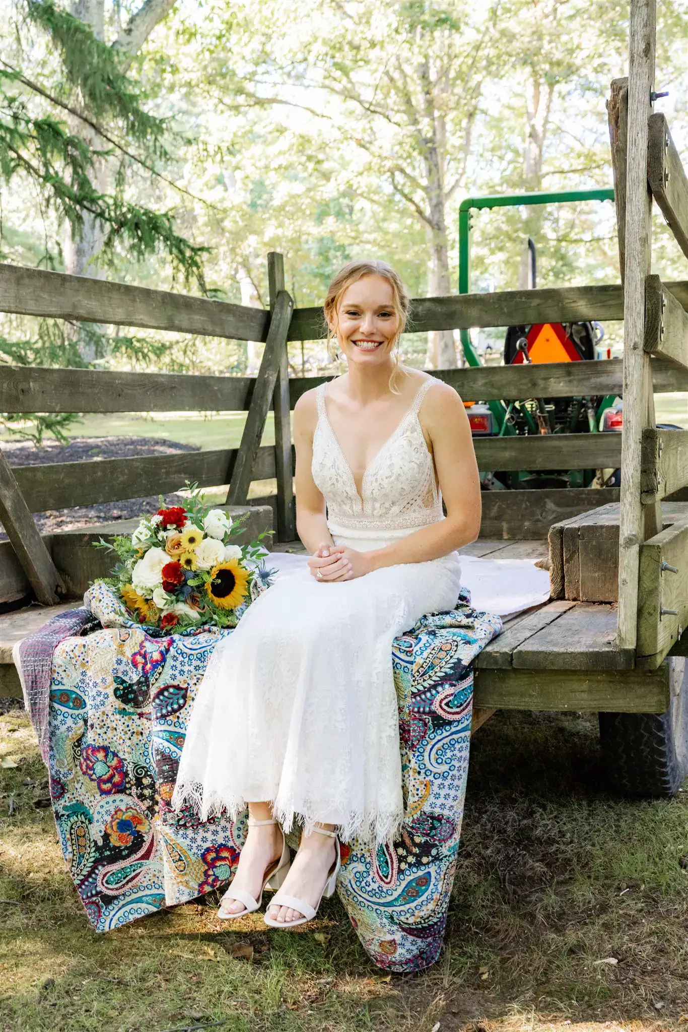 Real Poppy wedding — Allie + Michael at Private Residence