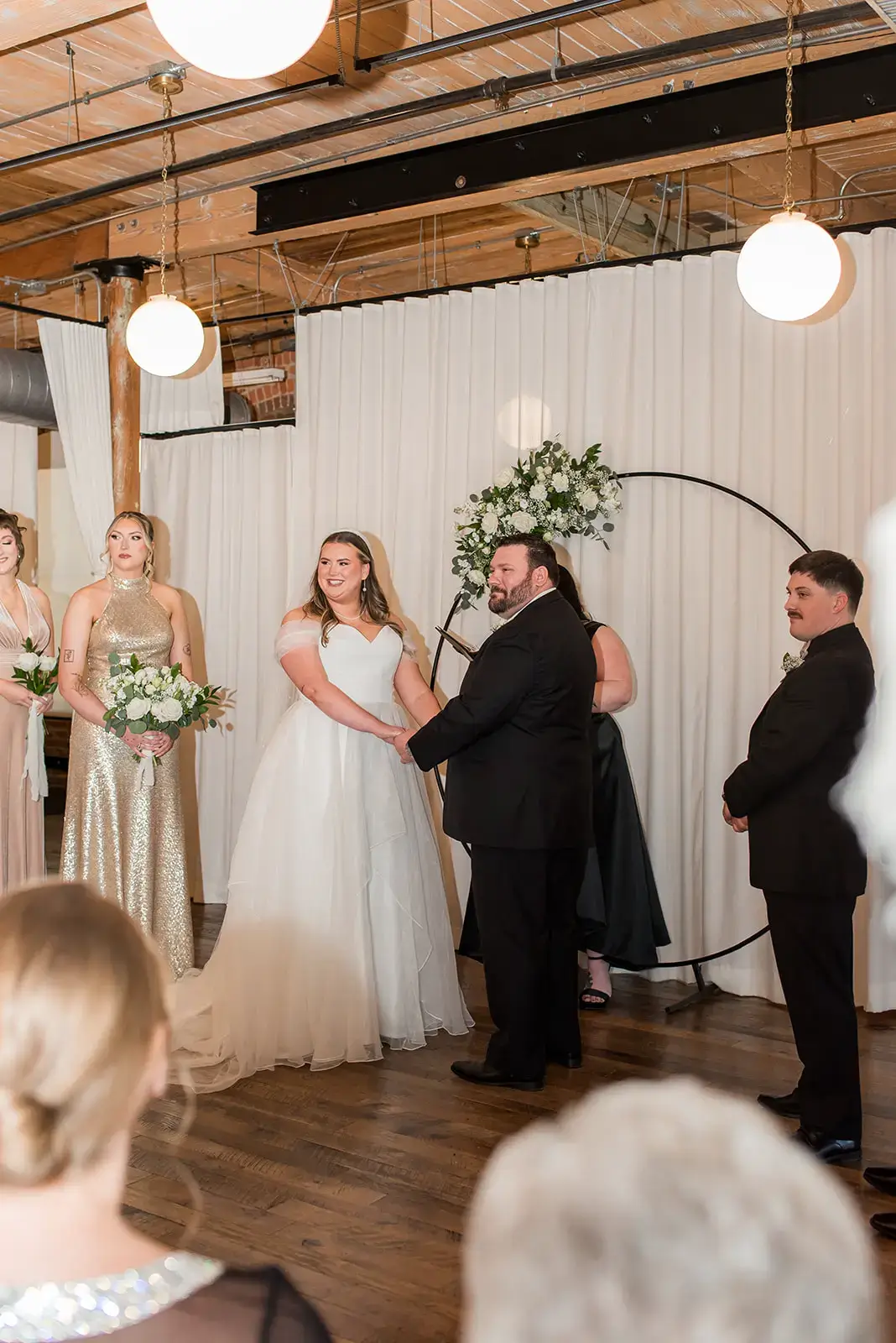Real Poppy wedding — Mary + Randall at The Loft at Congdon Yards