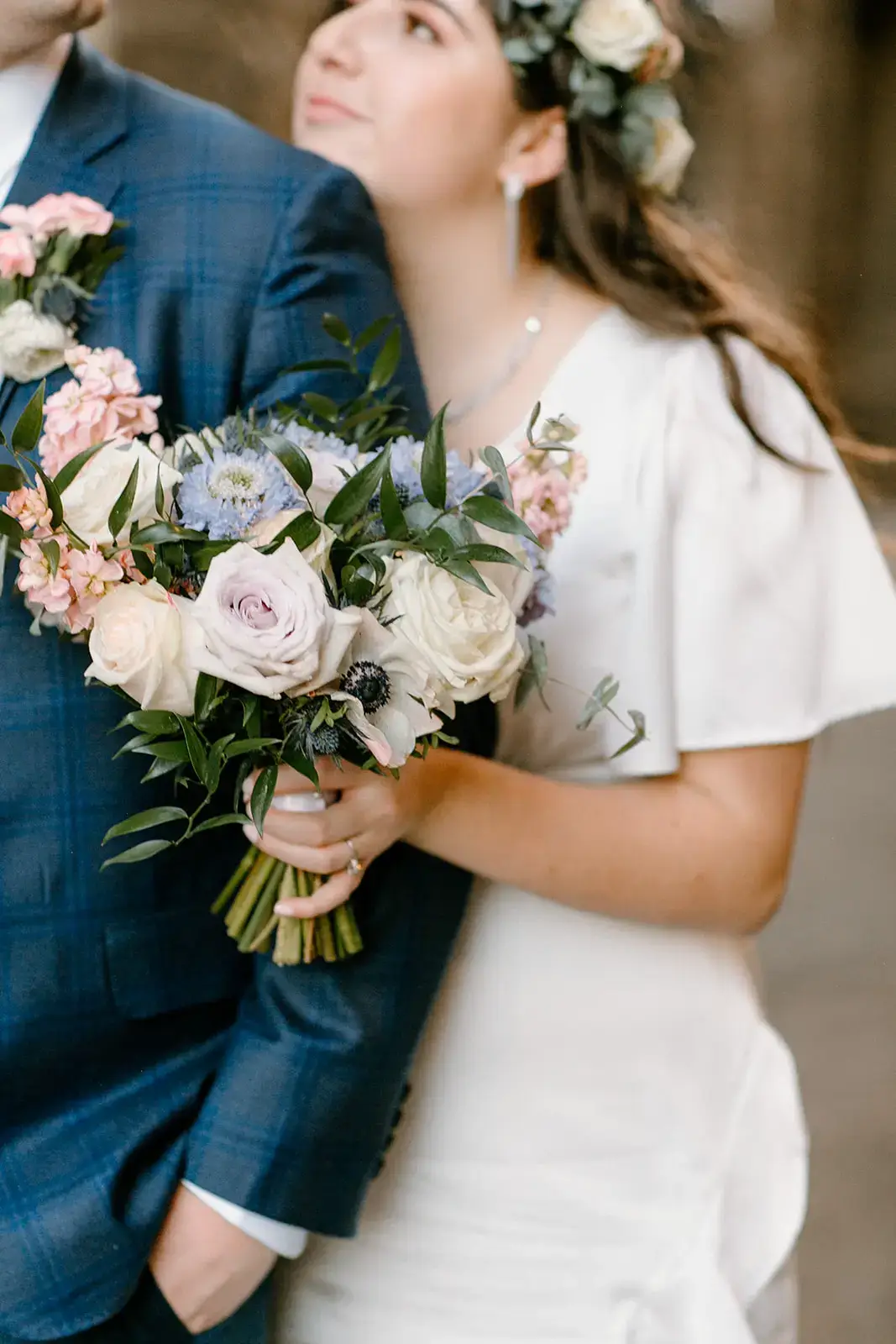 Real Poppy wedding — Barbara + Samuel at Hewing Hotel