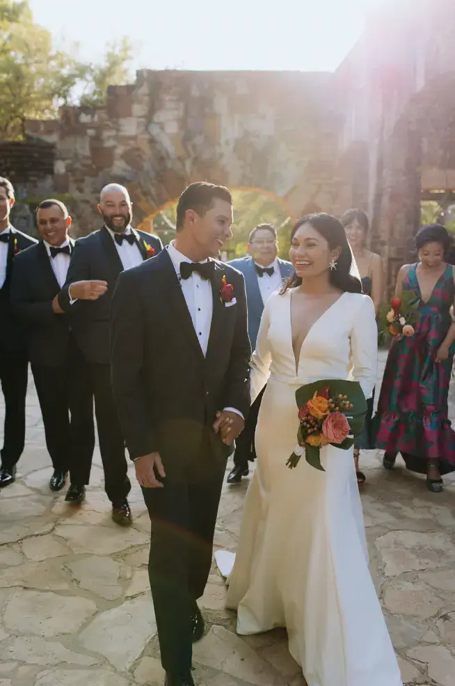 Real Poppy wedding — Laura + James at Lady Bird Johnson Wildflower Center