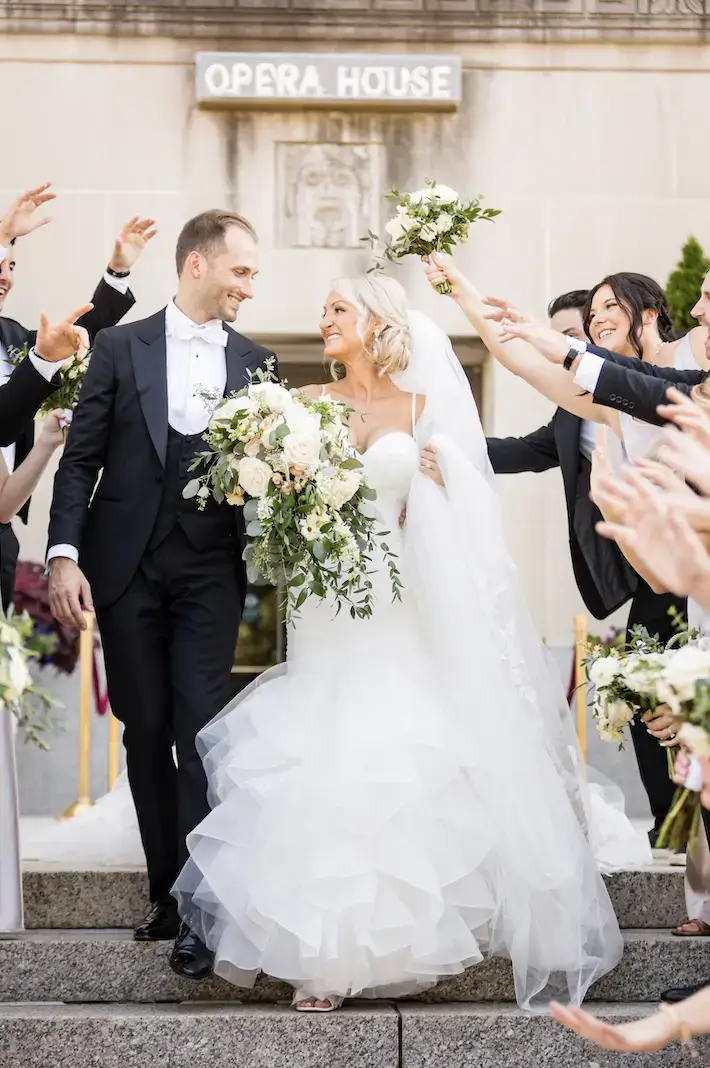 Real Poppy wedding — Helen + Jake at Stifel Theatre