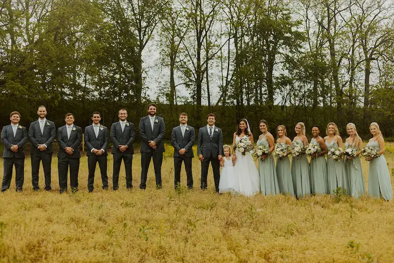 Real Poppy wedding — Ashley + Denver at Bell Tower Falls