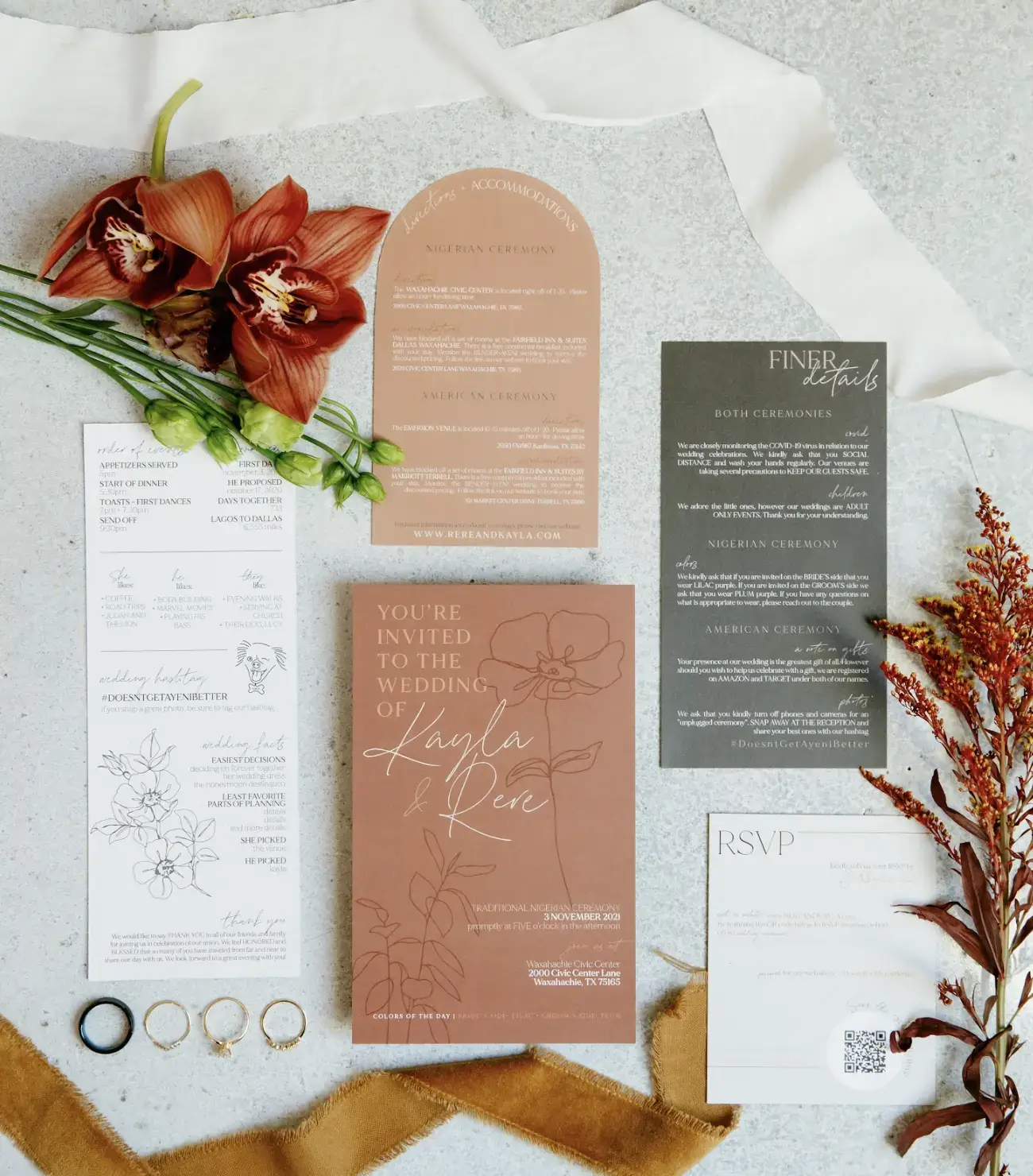 Real Poppy wedding — Botanical Beauty at The Emerson