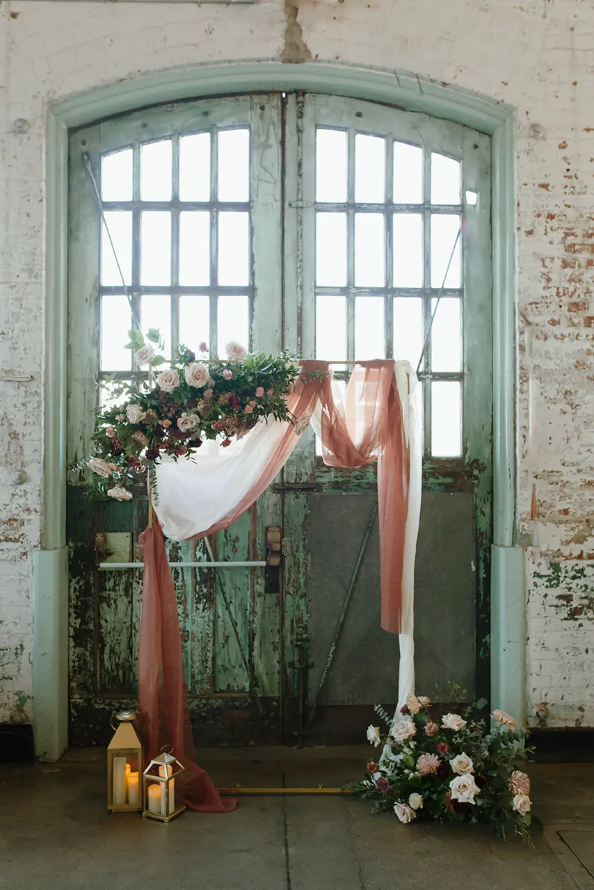 Real Poppy wedding — Kayla + Giovanni at The Arsenal