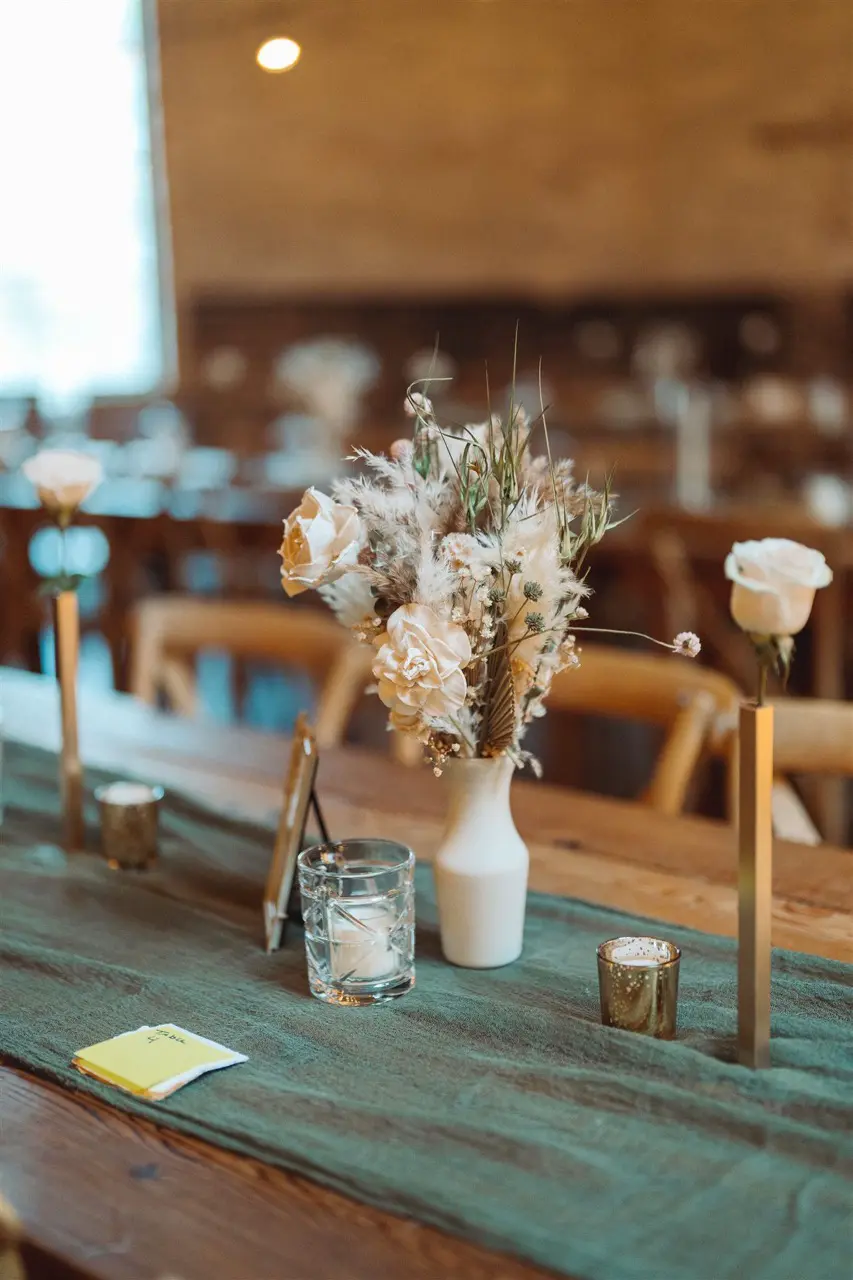 Real Poppy wedding — Annie + Austen at Brake & Clutch Warehouse