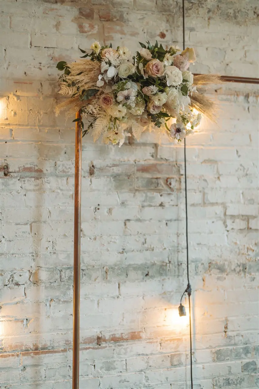 Real Poppy wedding — Annie + Austen at Brake & Clutch Warehouse