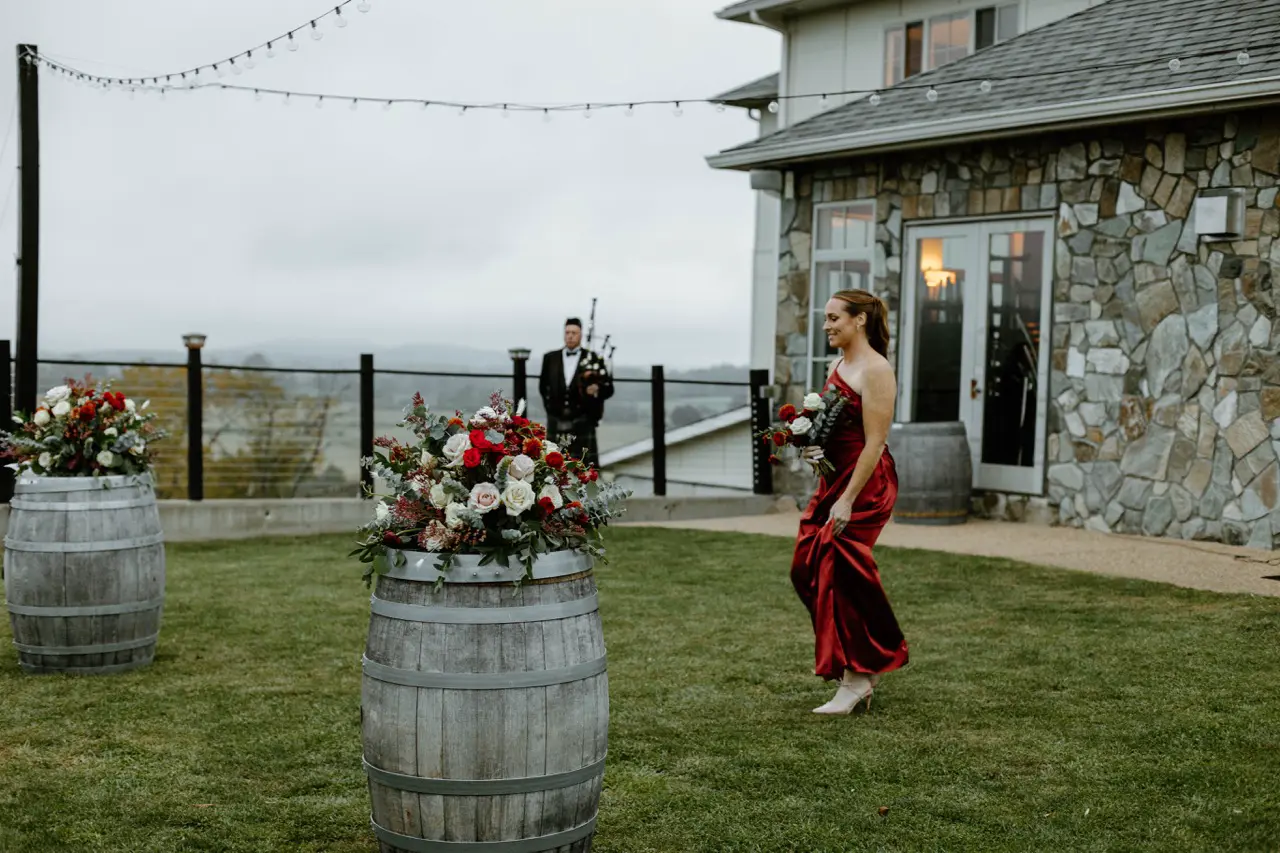 Real Poppy wedding — Moira + Ryan at Blue Valley Vineyard and Winery