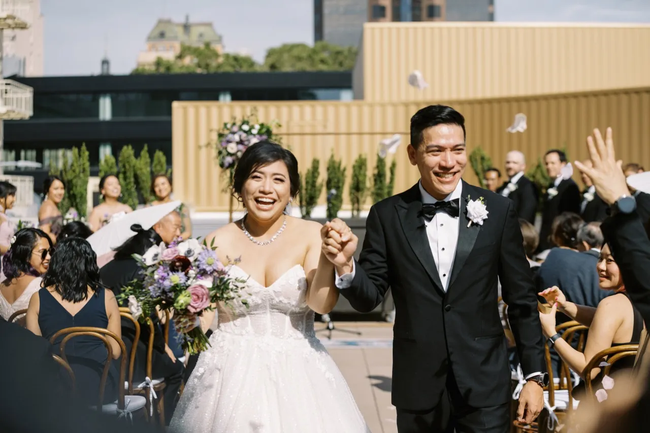 Real Poppy wedding — Cherie + Wes at Sawyer Hotel
