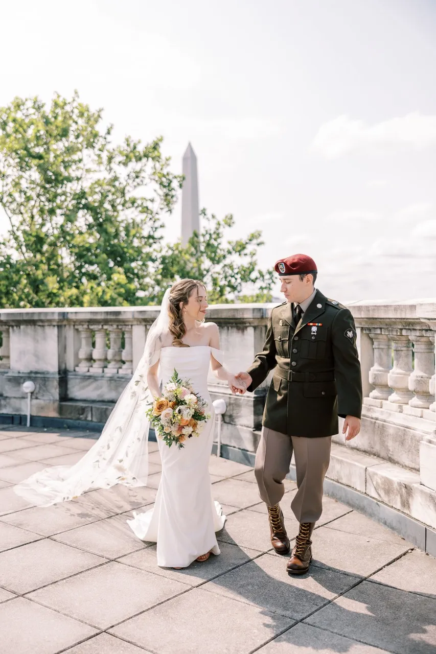 Real Poppy wedding — Emmalyn + Andrew at Daughters of the American Revolution Memorial Continental Hall